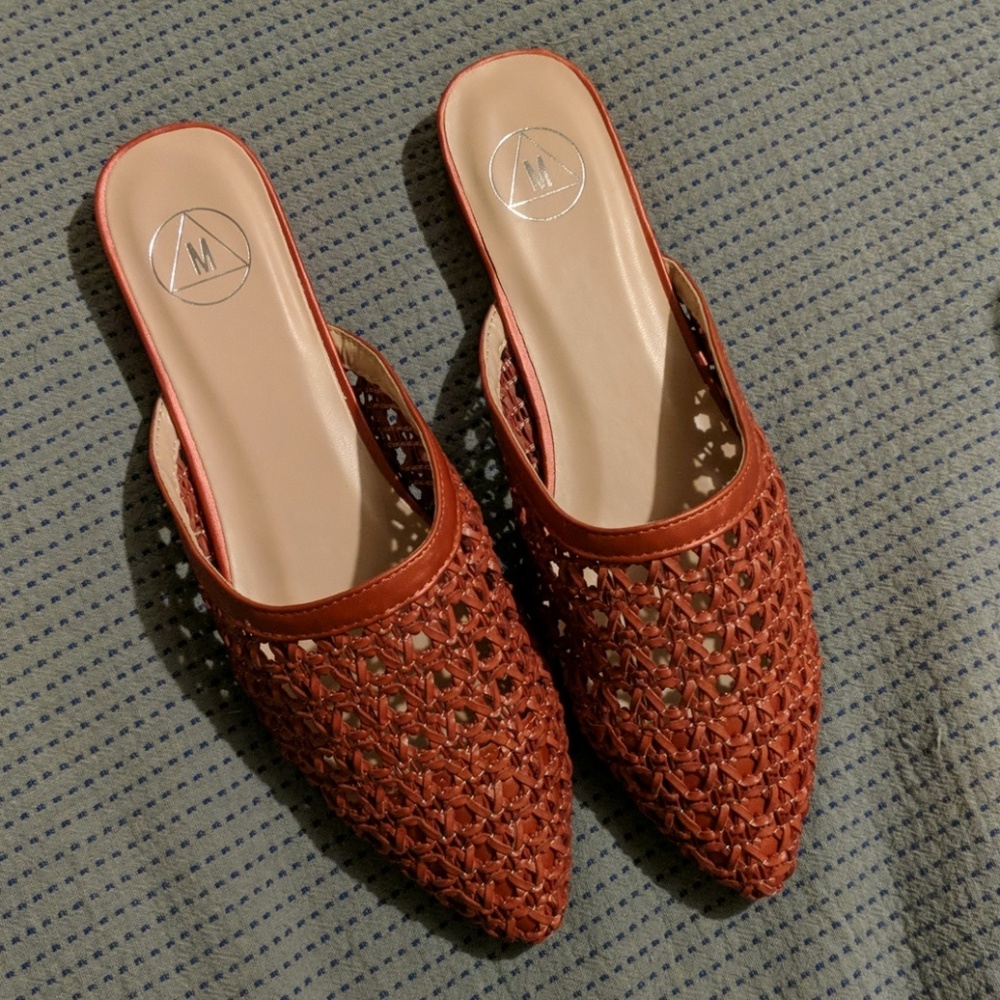 Raffia Mules